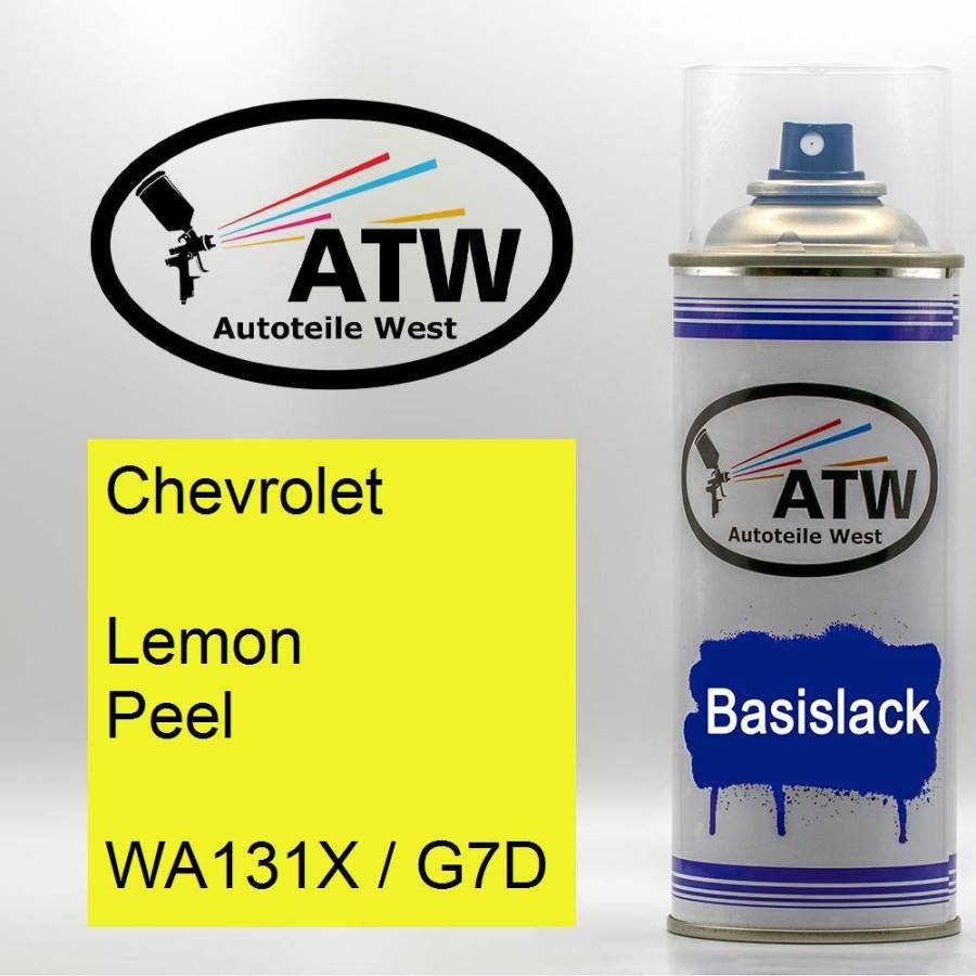 Chevrolet, Lemon Peel, WA131X / G7D: 400ml Sprühdose, von ATW Autoteile West.